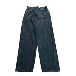 Levi's vintage paper tag 664 Black SilverTab Loose Fit Denim Jeans Size 10